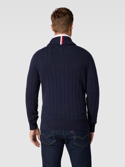 Tommy Hilfiger Strickjacke mit Schalkragen Marine 5