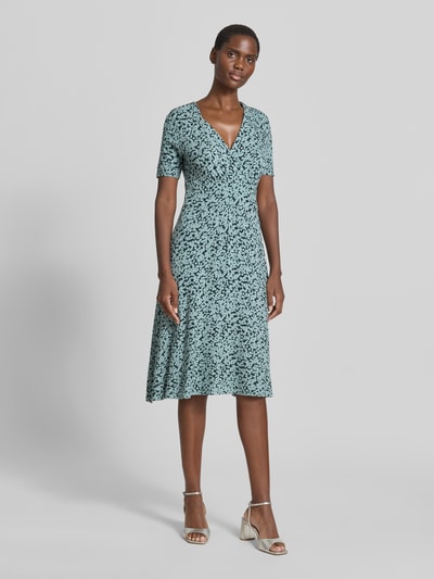 zero Midikleid in Wickel-Optik mit V-Ausschnitt Mint 1