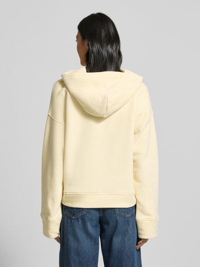 JAKE*S STUDIO WOMAN Oversized Hoodie aus reiner Baumwolle Modell 'Cosy' Hellgelb 5