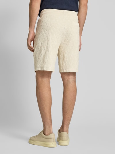 BOSS Regular Fit Bermudas mit Strukturmuster Modell 'Lamson' Offwhite 5