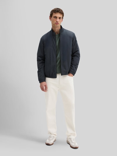 Marc O'Polo Regular Fit Blouson aus Baumwoll-Mix mit Stehkragen Marine 1