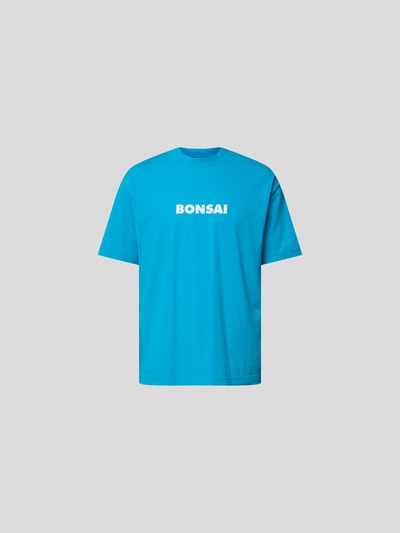 Bonsai T-Shirt mit Stehkragen Blau 2