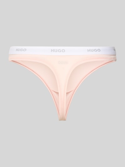 HUGO String van katoenmix, model 'HUGO ID THONG' Roze - 3