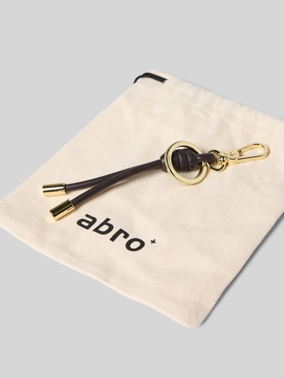 Abro Hanger met reliëflogo, model 'Dalia' Donkerbruin - 3