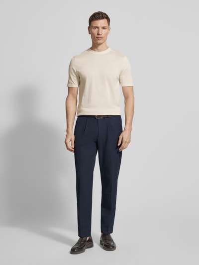 Profuomo Slim Fit T-Shirt aus reiner Baumwolle Offwhite 1