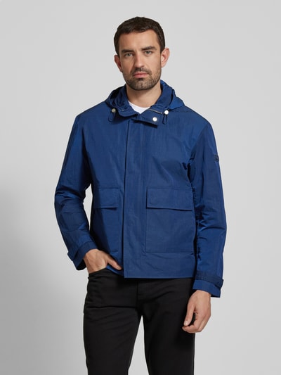 Marc O'Polo Regular Fit Parka aus wasserabweisendem Material mit Kapuze Royal 4