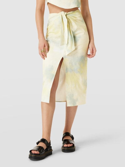 EDITED Spódnica midi z bawełny ekologicznej model ‘Lissy’  Żółty 4