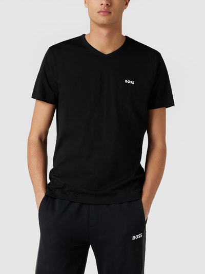 BOSS Green T-Shirt mit Logo-Print Modell 'Tee' Black 4