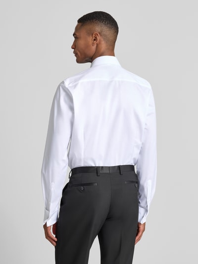 OLYMP Level 5 Slim Fit Smokinghemd aus Baumwolle mit Stretch-Anteil Weiss 5