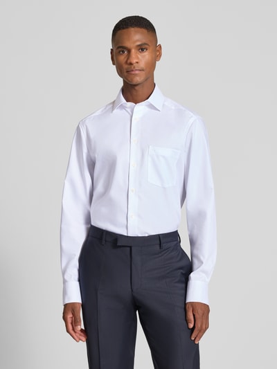 OLYMP Regular fit zakelijk overhemd met kentkraag Wit - 4