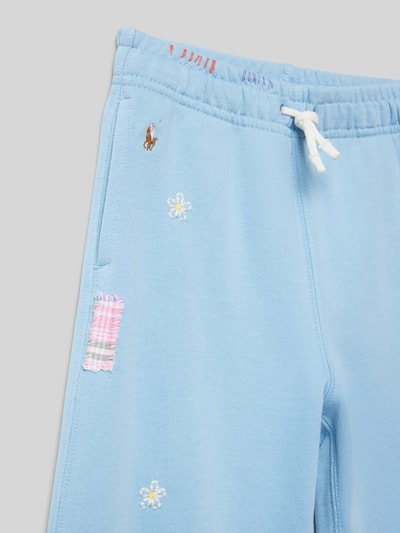 Polo Ralph Lauren Kids Sweatpants met bloemenborduursels Bleu - 2