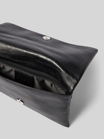 Abro Clutch mit Druckknopfverschluss Metallic Black 5