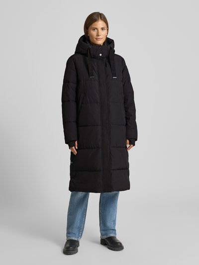 Cinque Płaszcz pikowany z kapturem model ‘COLOMBA’ Czarny 4