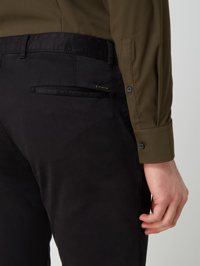 Roy Robson Slim fit chino met stretch  Zwart - 3