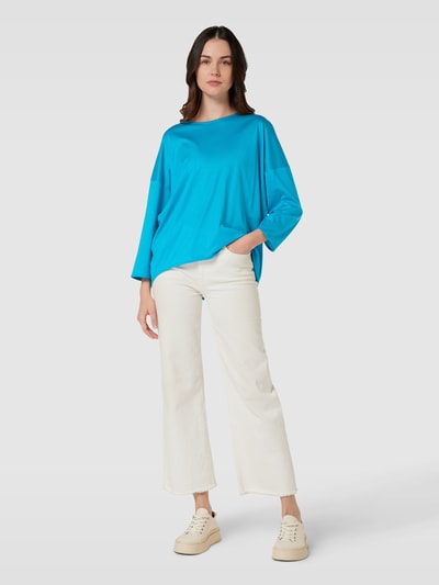 DRYKORN Longsleeve mit geripptem Rundhalsausschnitt Modell 'KIRLA' Ocean 1