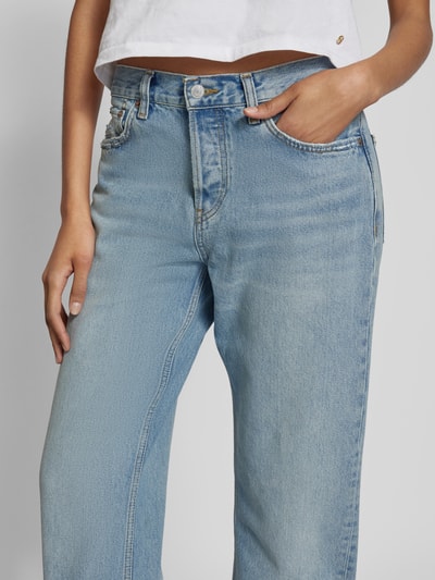 RE/DONE Straight Fit Jeans im Used-Look Hellblau 3