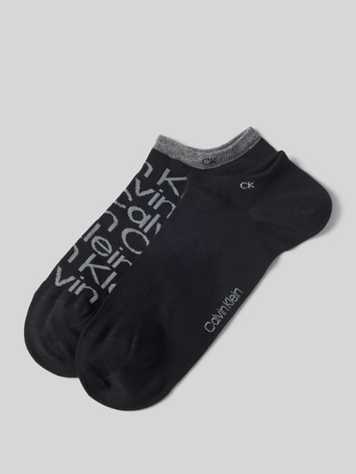 CK Calvin Klein Socken mit Label-Print im 2er-Pack Black 1