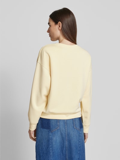 Jake*s Collection Sweatshirt met ribboorden Geel - 5