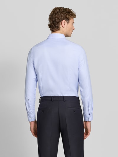 Seidensticker koszula o kroju slim fit z czystej bawełny model 'New Kent Patch' Błękitny 5