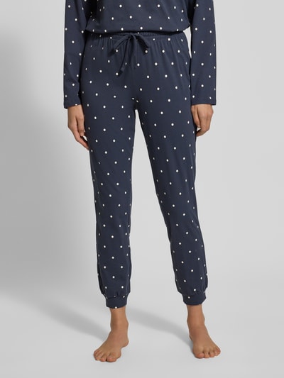 Jake*s Casual Pyjamabroek met tunnelkoord Donkerblauw - 4