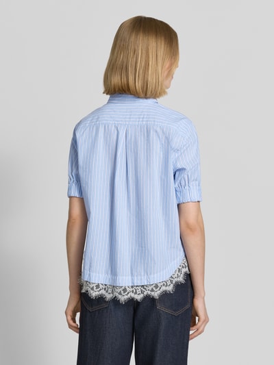Emily Van den Bergh Regular Fit Bluse aus Baumwolle mit 1/2-Arm Bleu 5