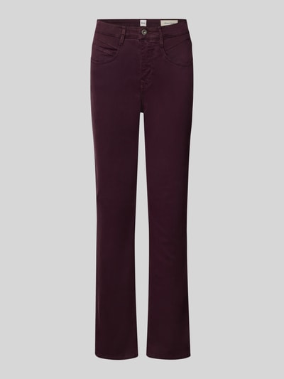 Brax Straight Fit Jeans aus Lyocell-Mix Modell 'MARY' Bordeaux 1