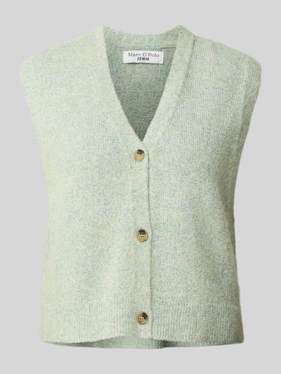 Marc O'Polo Denim Regular Fit Strickweste aus Baumwoll-Mix mit Alpaka-Anteil Schilf 2