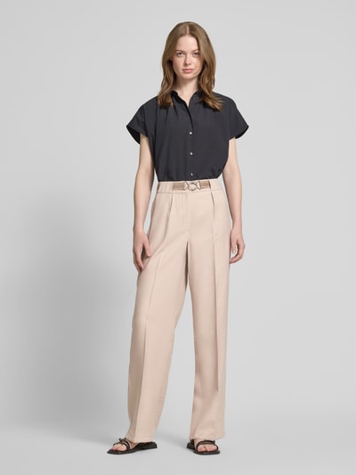 Betty Barclay Stoffen broek van modal met riem en persplooien Beige - 1