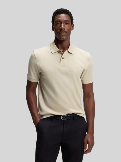 BOSS Regular Fit Poloshirt aus reiner Baumwolle Modell 'PALLAS' Beige 4