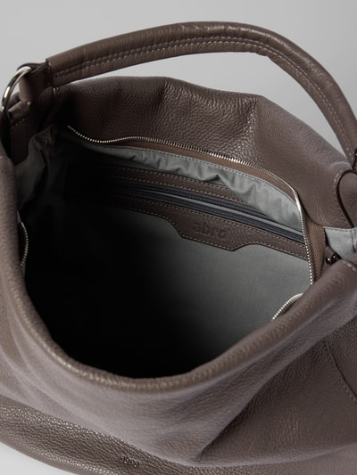 Abro Handtasche mit Logo-Applikation Modell 'Mia' Dunkelgrau 5