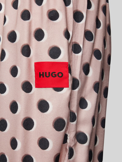 HUGO Regular Fit Pyjama-Hose mit Label-Patch Modell 'ELLE' Rosa 2