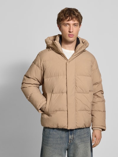 Tommy Jeans Kurtka pikowana o kroju regular fit z kapturem Beżowy 4