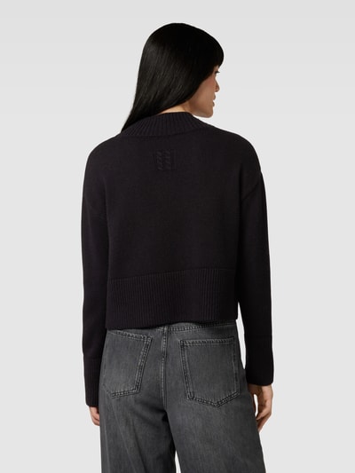 Oui Strickpullover mit Seitenschlitz Black 5