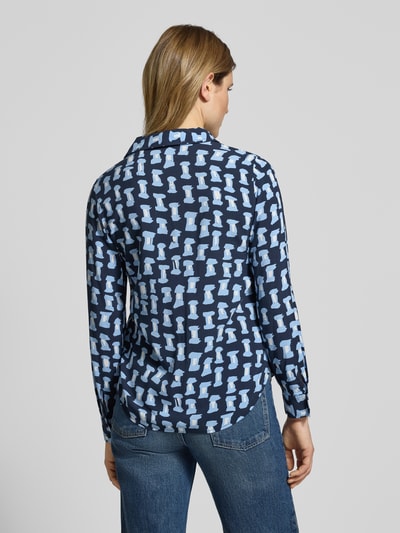 Tom Tailor Regular Fit Langarmbluse aus reiner Viskose Blau 5