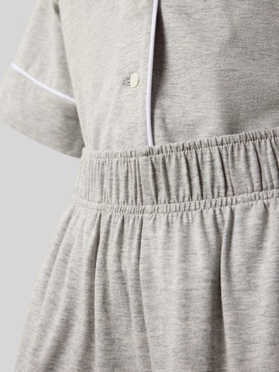 Polo Ralph Lauren Pyjama mit Logo-Stitchings Modell 'POLO ESSENTIALS' Hellgrau Melange 2