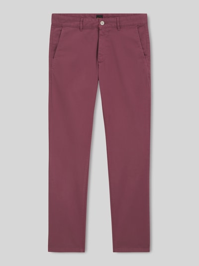BOSS Orange Slim Fit Chino aus Baumwoll-Mix Modell 'CHINO SLIM' Bordeaux 2