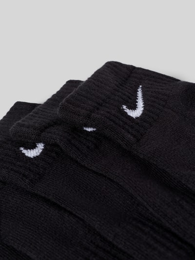 Produktfoto, Socken im 6er-Pack mit Logo-Detail Modell 'Everyday' od Nike, czarny bawełniany materiał z elastycznym żebrowaniem, damskie