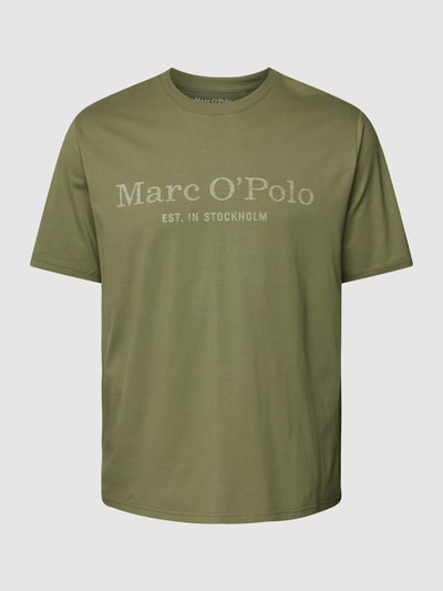 Marc o' Polo Plus PLUS SIZE T-Shirt mit Label-Print Oliv 2