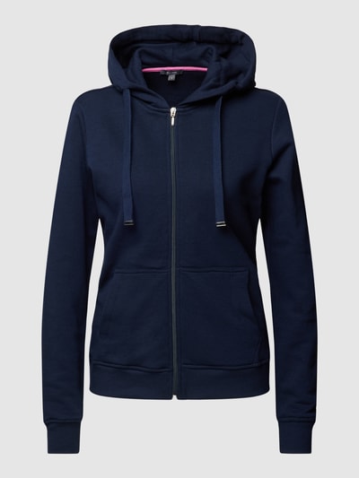 Montego Sweatjacke mit gerippten Abschlüssen Dunkelblau 2