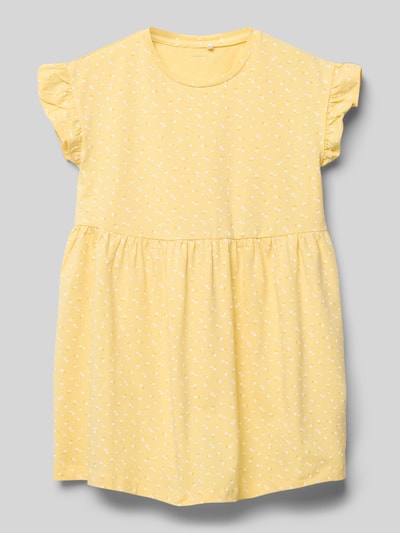 Name It Kleid mit Rundhalsausschnitt Modell 'JOANE' Hellgelb 1