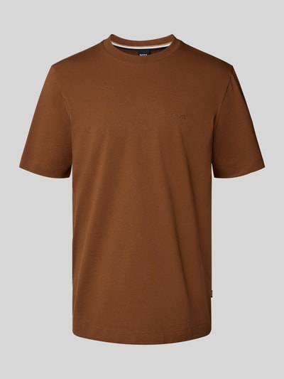 BOSS Regular Fit T-Shirt aus reiner Baumwolle Modell 'THOMPSON 01' Cognac 2
