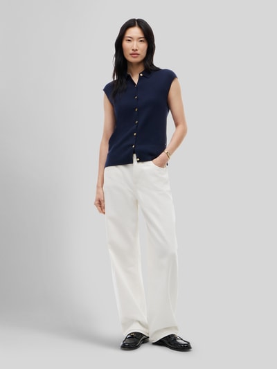 Tommy Hilfiger Kamizelka o kroju relaxed fit z mieszanki bawełny Granatowy 1