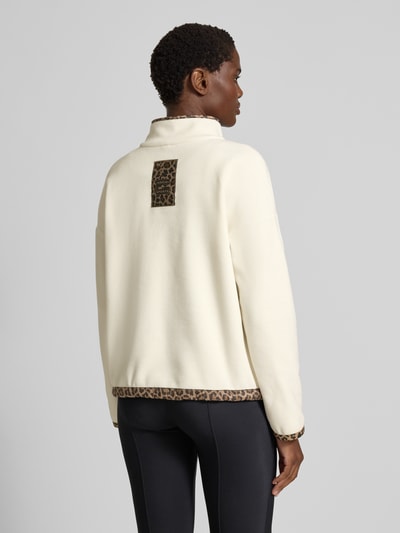 Marc Cain Sweatshirt met opstaande kraag Ecru - 5