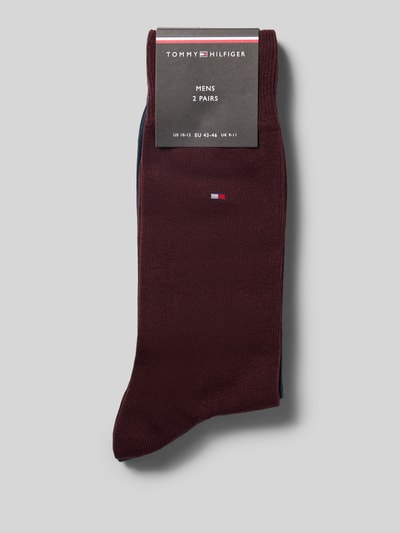 Tommy Hilfiger Socken aus Baumwoll-Mix Dunkelrot 3