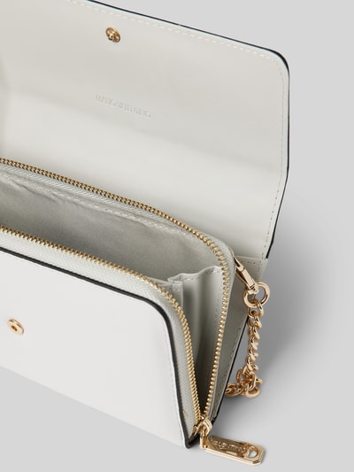 VALENTINO BAGS Clutch mit Label-Applikation Modell 'KALUA' Hellgrau 4