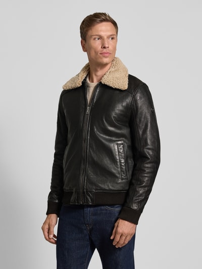 MAURITIUS Bomberjacke aus Schafleder Black 4