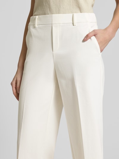 STEHMANN Straight Leg Stoffhose mit Eingrifftaschen Modell 'Fenja' Offwhite 3