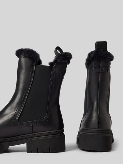 Tamaris Chelsea boots met imitatiebont Zwart - 2