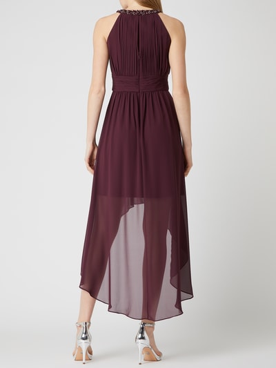 Jake*s Cocktail Vokuhila Cocktailkleid aus Chiffon  Aubergine 4