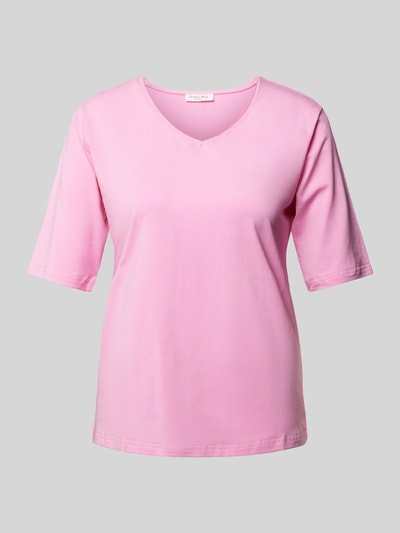 Christian Berg Woman T-Shirt mit V-Ausschnitt Fuchsia 1